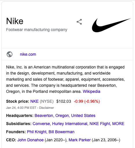 Nike on Wikipedia - AMG Digital